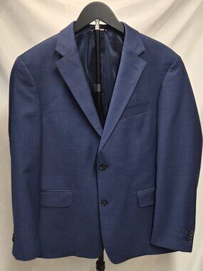 Tommy Hilfiger Navy Wool Blend Blazer Suit Jacket Men's Size 40S